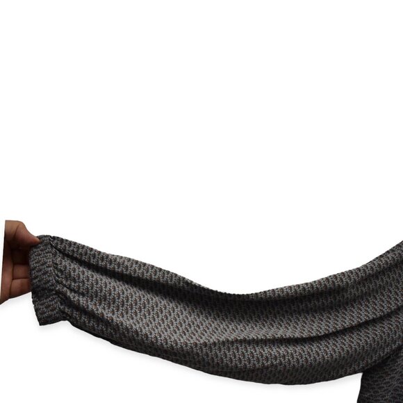 Soft Surroundings Blouse L Womens Printed Button Down V Neck Rayon Long Sleeve - Picture 2 of 12